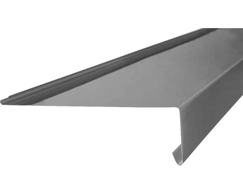Zambelli Traufblech Titanzink mit Falz 2000 mm x 180 mm x 0,7 mm Dachrandprofil aus Metall