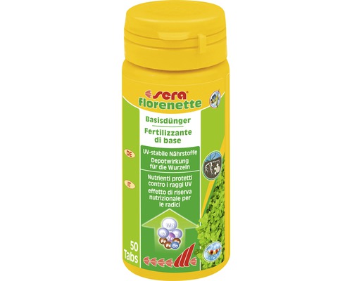 Aquariumpflanzendünger sera florenette 50 Tabs Basisdünger Sera florenette Basisdünger für Wasserpflanzen, 50 Tabletten