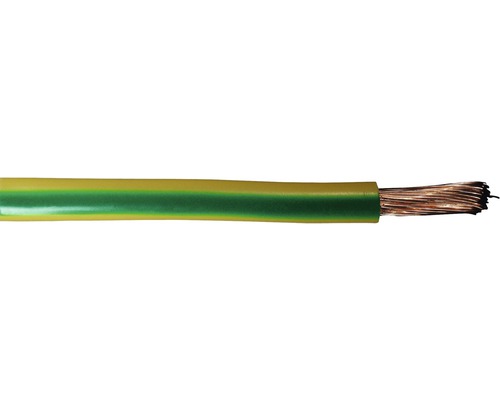 Aderleitung H07 V-K 1x10 mm² grün/gelb Meterware Erdungskabel mit Kupferlitze