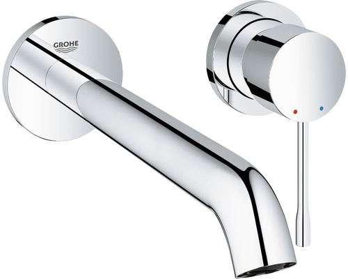 GROHE Waschtischarmatur Unterputz ESSENCE chrom ohne Unterputzgrundkörper 19967001 Grohe Logo Wandarmatur