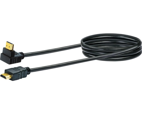 High-Speed-HDMI Kabel mit Ethernet HDMI-Winkelstecker/HDMI-Stecker 1,3 m schwarz Schwaiger HDMW13053