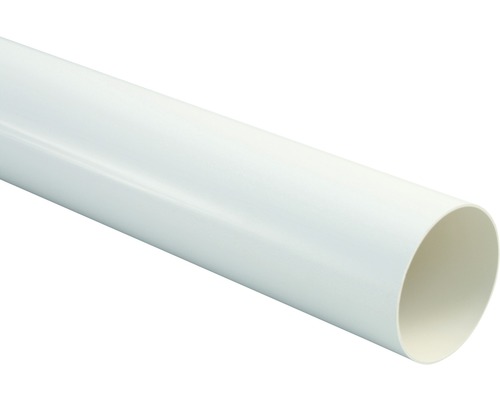 Marley Fallrohr Kunststoff rund Verkehrsweiß RAL 9016 Ø 105 mm L= 2500 mm Kunststoffrohr
