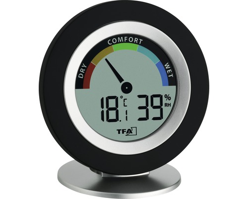Tischthermometer mit Anzeige der Temperatur und Luftfeuchtigkeit