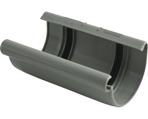Marley Rinnenschale Kunststoff halbrund Fenstergrau RAL 7040 NW 75 mm Dachrinne aus Kunststoff