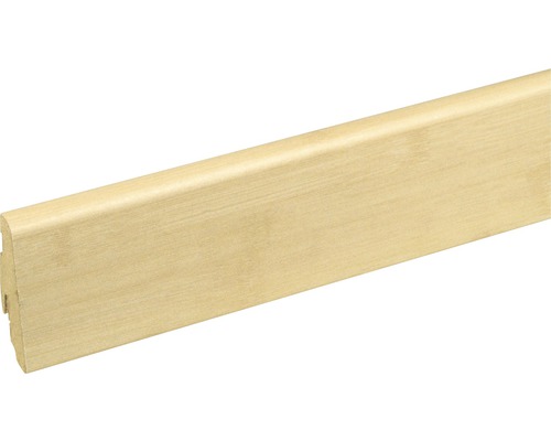 SKANDOR Sockelleiste Bamboo FOBA015 FU60L 19 x 58 x 2400 mm Holzfußleiste