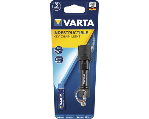 Varta Indestructible Schlüsselanhängerleuchte mit Batterie