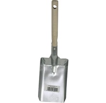 Kehrschaufel aus Metall mit Holzgriff