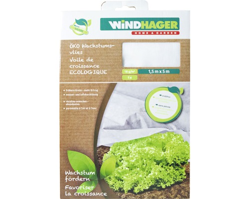Windhager Öko Wachstumsvlies Verpackung mit Salatabbildung