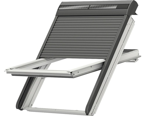 VELUX Solar-Rollladen SSL CK02 55X78 cm inkl. Funk-Wandschalter Dachfenster mit Rollladen zur Verdunkelung und Wärmedämmung