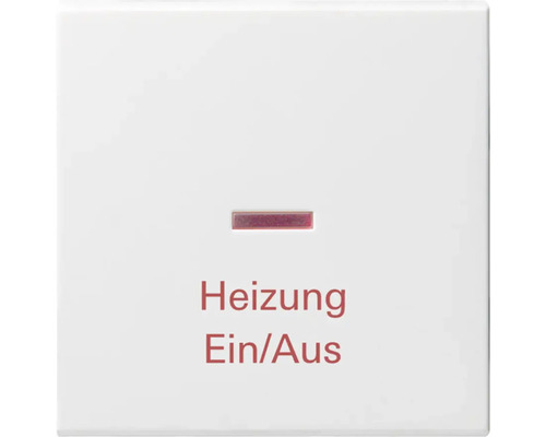 Gira 067803 Wippe mit Aufdruck Heizung Ein/Aus mit Kontrollfenster Standard 55/Event/Event Opak reinweiß glänzend