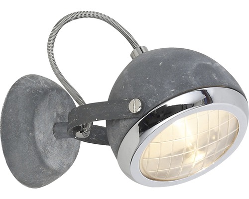 Wandleuchte aus Metall mit flexiblem Arm zur Wandmontage