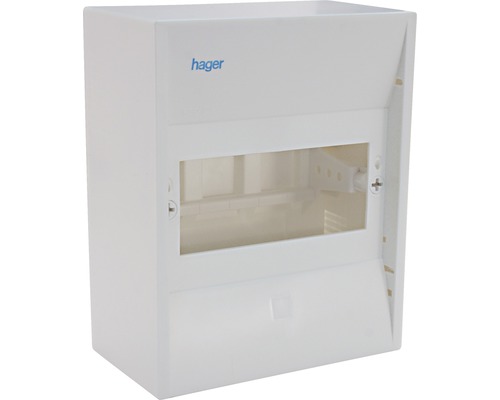 Hager GD106N Miniverteiler Aufputz 6 Platzeinheiten grau-0