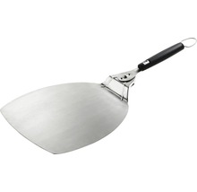 Grillwender aus Edelstahl mit schwarzem Griff