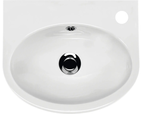 Handwaschbecken Parva 40 cm rechts weiß
