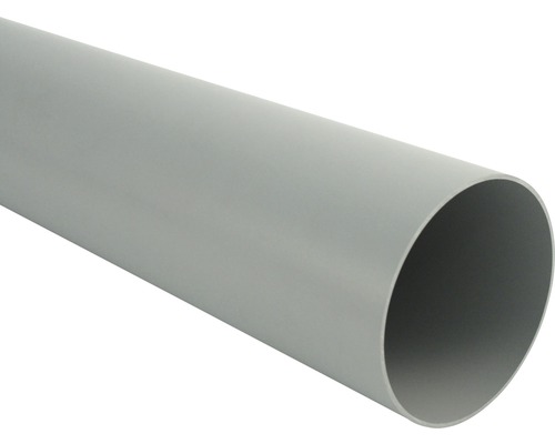 Marley Fallrohr Kunststoff rund Fenstergrau RAL 7040 Ø 53 mm L= 3000 mm Graues Kunststoffrohr