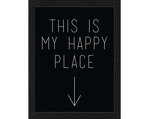 Gerahmtes Bild This Happy Place 35x45 cm