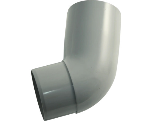 Marley Fallrohrbogen Kunststoff rund 67° Fenstergrau RAL 7040 NW 75 mm Abwasserrohrbogen für Sanitärinstallationen