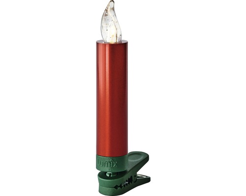 LED-Kerze mit Clip zur Weihnachtsdekoration