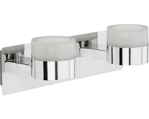 Doppelter Zahnputzbecherhalter mit Halterung zur Wandmontage aus Metall und Glas