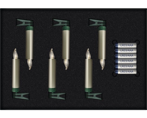 Kabellose Christbaumkerzen mit Batterien im Set