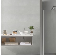 Kunststoffpaneel Element Compact Beton weiß 1200 x 375 x 8 mm