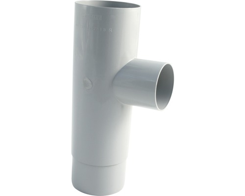 Marley Rohrabzweig Kunststoff rund 87° Fenstergrau RAL 7040 NW 105/53 mm Kunststoff T-Stück für Rohre