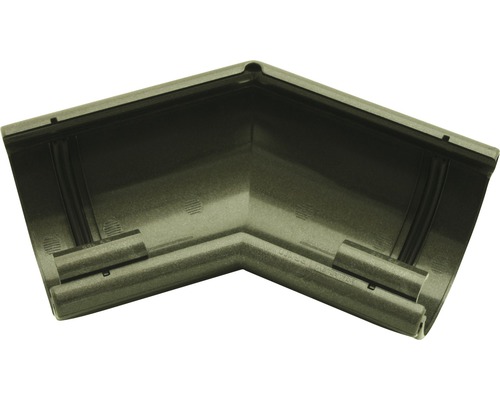 Marley Innen- und Aussenecke Kunststoff halbrund 135° Anthrazit metallic NW 125 mm Dachrinnenwinkel zur Verbindung von Dachrinnen