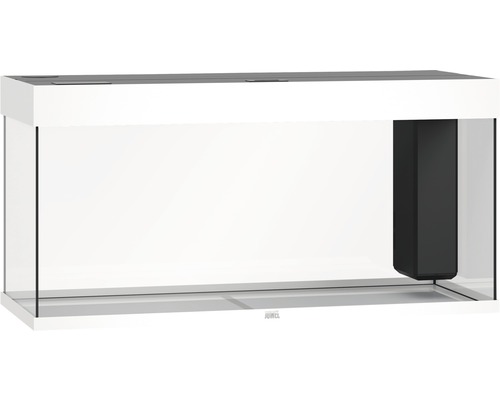 Weißes Glasaquarium mit integriertem Innenfilter