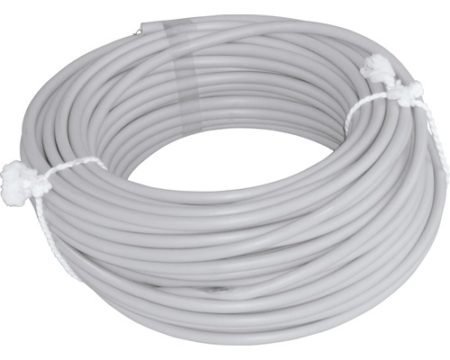 Telefonleitung JY(ST)Y 2x2x0,6 mm 20 m grau Gerollter Installationsschlauch aus Kunststoff