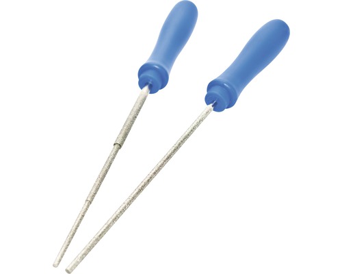 Zwei Nadelfeilen mit Griff