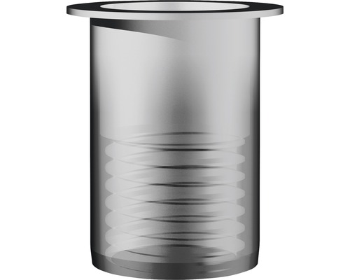 Hülse aus Metall mit Gewinde