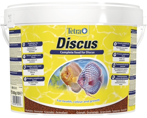 Granulatfutter Tetra Discus 10 l Tetra Diskusfutter im Eimer für Gesundheit, Farbenpracht und Wachstum