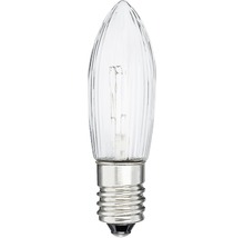 Klarglas Kerzenlampe mit E14 Fassung