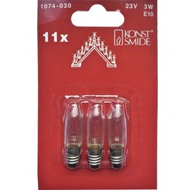 Konstsmide Ersatzlampe 23 Volt 3 Watt E10, 11er Pack
