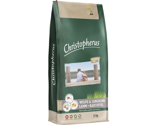 Hundefutter trocken Christopherus Welpe & Junghund Lamm & Kartoffel 12 kg