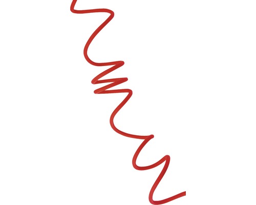 Textilkabel formfähig T03VVT-F 2x0,75 + CU rot 1,5 m Rote Zierkordel
