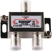 Verteiler 2-fach (6,5 dB) für Kabel, Antennen und Sateliltenanlagen Schwaiger VTF7842531-thumb-0
