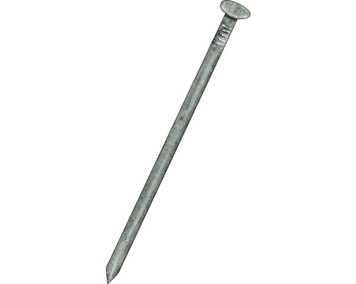 Drahtstifte Senkkopf 1,6 x 30 mm Feuerverzinkt, 400 gr. Ein einzelner Stahlnagel