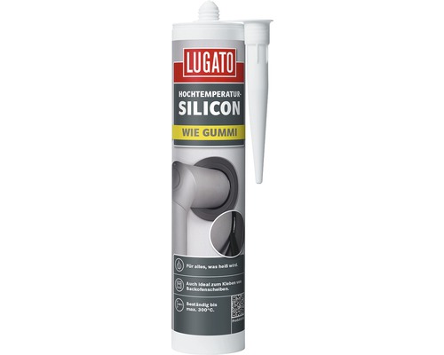 Lugato Hochtemperatur-Silikon Wie Gummi schwarz 310 ml-0