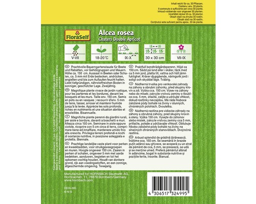 Alcea Rosea Chaters Double Apricot Pflanzeninformationen