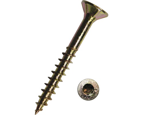 JD79 Spanplattenschraube m. I-Stern 5x45 mm 100 Stück Holzschraube mit Senkkopf und Innensechsrundaufnahme