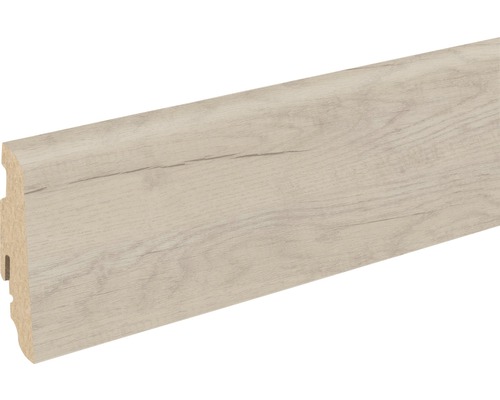 Sockelleiste aus Holzwerkstoff mit Dekor