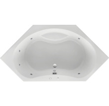 Eckbadewanne mit Whirlpoolfunktion, Aufsicht