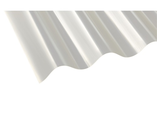 Gutta Polyester Wellplatte Sinus 177/51 natur 1250 x 920 x 0,7 mm