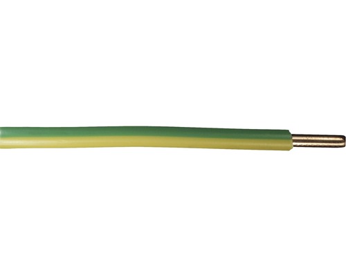 Aderleitung H07 V-U 1G6 mm² grün/gelb Meterware