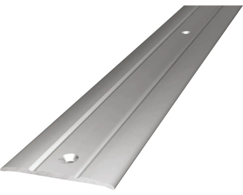 Prinz Übergangsprofil Alu silber gelocht 38 x 1000 mm Bodenprofil aus Metall mit Befestigungslöchern