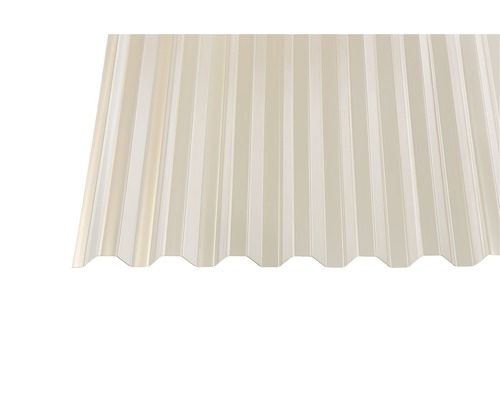 PVC Wellplatte Trapez 70/18 bronce 2500 mm x 1090 mm x 1,1 mm Trapezblech zur Dacheindeckung