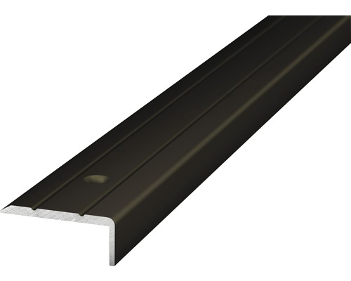 Prinz Winkelprofil Alu bronze gelocht 24,5 x 10 x 2700 mm Treppenkantenprofil aus Metall