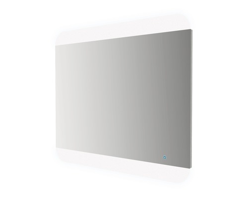 LED Badspiegel mit Touch Ein Aus Funktion 80x70 cm IP 44 (fremdkörper- und spritzwassergeschützt)