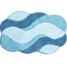 Badteppich Grund Carmen 80 x 140 cm blau